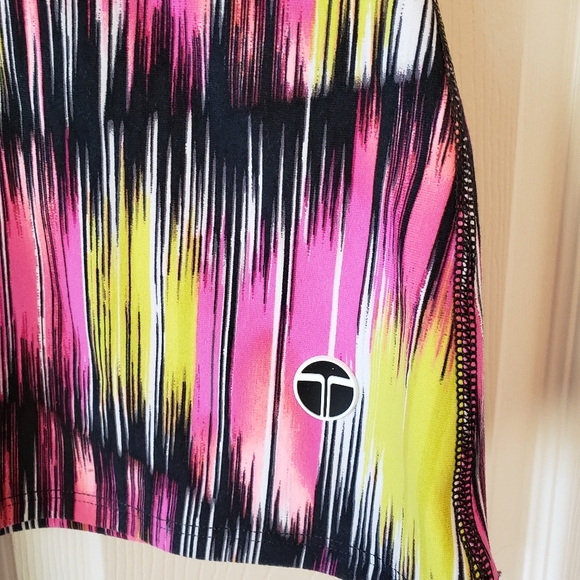 Trina Turk Digikat High Neck Mesh Detail Shelf Bra - Picture 4 of 6